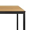 Zinus Jennifer Tavolo da scrivania 160x61x73 cm - Scrivania da ufficio in metallo e legno - Tavolo multiuso - Marrone chiaro e nero #4