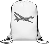 Couleur : blanc Sac de gym décontracté USA Flying Gym Sack Sac à cordon Blanc, blanc, Taille unique