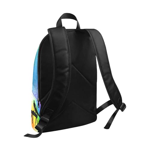 Personalized Gymnastics Rainbow Backpack with Name Custom Travel Bag for women Men3