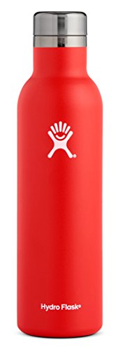 Hydro Flask 25 oz Wine Bottle - Stainless Steel & Vacuum Insulated - Leak Proof Cap - Lava