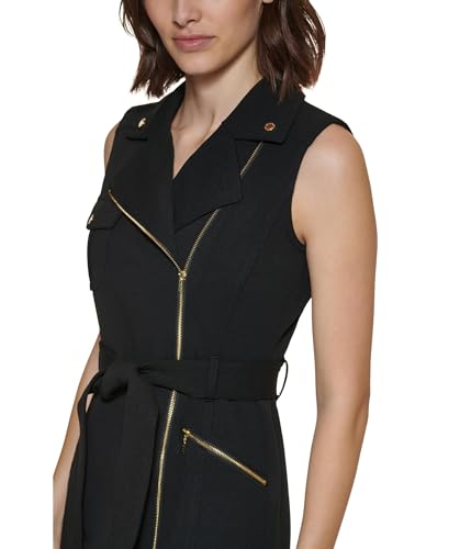 Calvin Klein Women's Scuba Crepe Motto Dress3