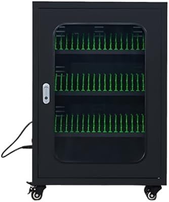 Lockable Mobile Phone Charging Station Lockers, Equipped with 6/12/20/30/40/50/60 Charging Slots, Suitable for Schools, Libraries, Classrooms and Conference Rooms. Black-60slots