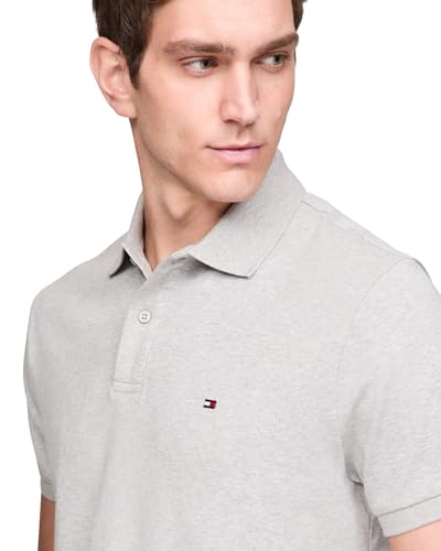 Image of Tommy Hilfiger Mens Short Sleeve Casual Polo Shirts in Regular Fit with Liquid Cotton