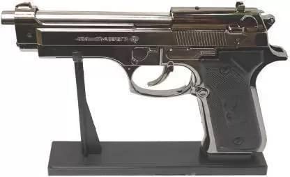 ADORROBELLA 9mm Gun Shape Pocket Lighter (Dark Brown) Pocket Lighter (Brown)-picture-16