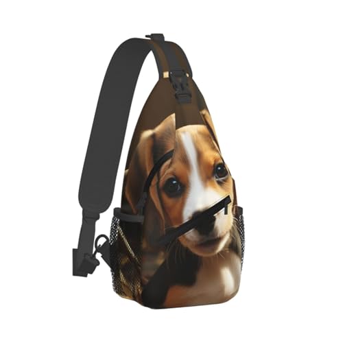 Bolso tipo crossbody con diseño de Beagle para senderismo miniatura 2
