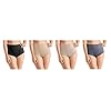 Maidenform-Ladies-Tummy-Toning-Brief-4-Pack Maidenform Ladies' Tummy Toning Brief, 4-Pack (Black/Warm Steel/Over The Taupe/Private Jet, Medium)