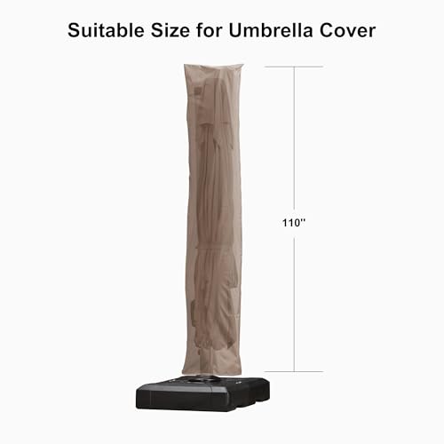 Image of PURPLE LEAF Outdoor Cantilever Umbrella Cover Easy Setup L Size Tapue