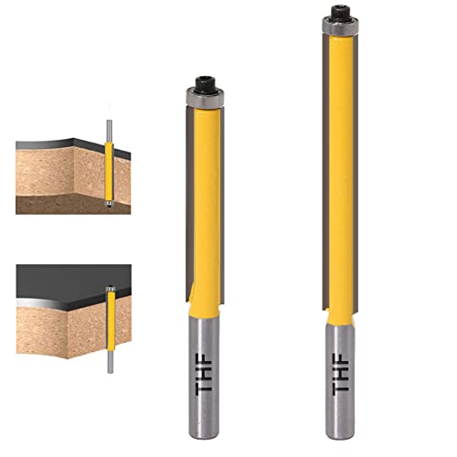 WSOOX 4-teiliges Bündigfräser Set - 8mm Schaft Kopierfräser Für Holz