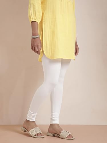 Image of TWIN BIRDS Tailored Cut and Classic Fit Super Stretchable Elastane Fabric Churidar Leggings for Women