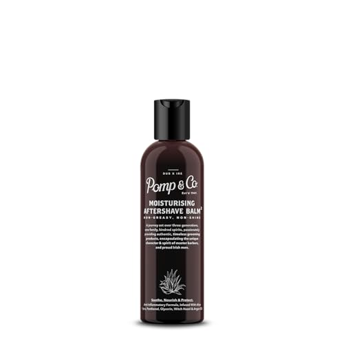 Pomp & Co - Bálsamo hidratante para después del afeitado para hombres con hamamelis y aceite de argán, 100 ml