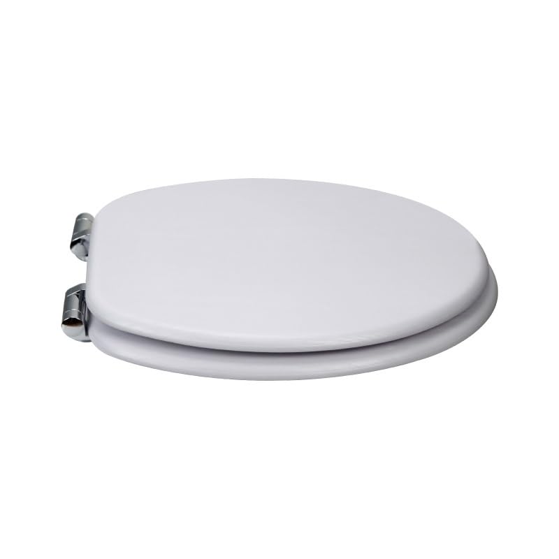Tapa de asiento de inodoro de tablero de densidad con placa de cierre lento y cinturón de PVC miniatura 4