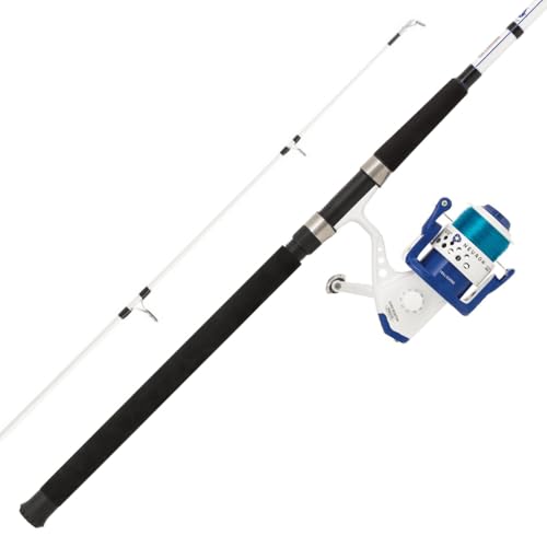 Combo de pesca de spinning con caña y carrete listo para usar