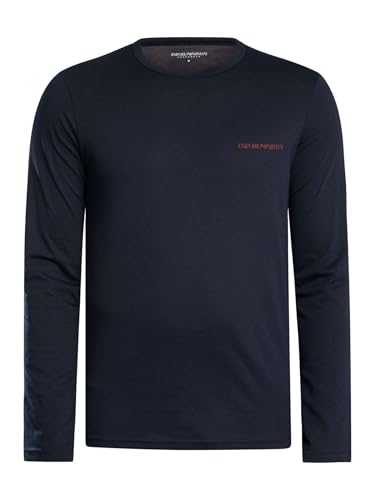 Emporio Armani Pure Cotton T-Shirt Camiseta, Azul, M para Hombre