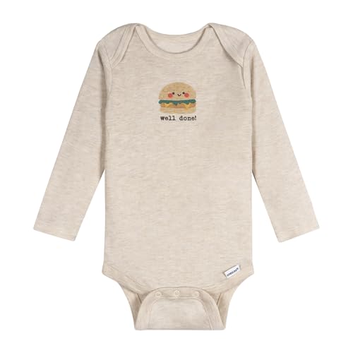 Image of Onesies Brand Unisex Baby 6-Pack Long Sleeve Bodysuits - Breathable Cotton One-Piece Outfits for Newborns & Infants