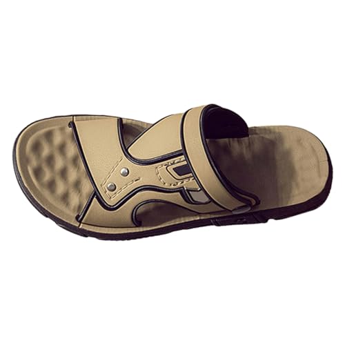 Sandalias de playa para hombre, suela suave, zapatos para caminar, sandalias de verano con puntera abierta, sandalias para exteriores, antideslizantes, cómodas, zapatos planos a la moda, zapatos
