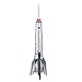 Alomejor Retro Tin Rocket Model Adult Collectible Vintage Rocket Toy for Bar Store Decoration