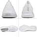 TIOSEBON Men's Casual Slip-on Walking Tennis Shoes-Comfortable Knit Running Sneakers 9 US All White