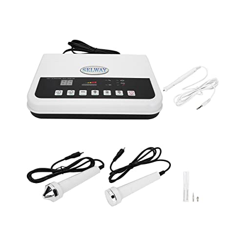Image of SELWAY Digital Ultrasonic Corded Electric Beauty Device 2 in 1 for Facial Cleansing with Mole and Wart Remover Spot Remover (White and Black)