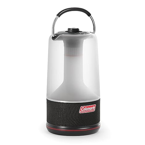 Coleman 360 Sound & Light LED Laterne mit Bluetooth Lautsprecher - Camping Lampe mit Lautsprecher, Lampe mit integrierter Bluetooth Box