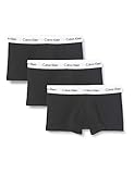 Dreier pack in schwarz Calvin Klein Underwear Herren Hüft-Shorts 3er Pack - Cotton Stretch, Schwarz (Black 001), Small