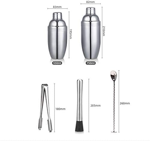 Kit de bartender 22 piezas con coctelera y herramientas miniatura 6