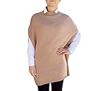  Gran Tamaño Manta Capas Mujer 100% Cachemir - Made in Italy