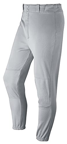Martin Sports Women's Double Knit Polyester, Belt Loop Softball Pants (Grey, Large)