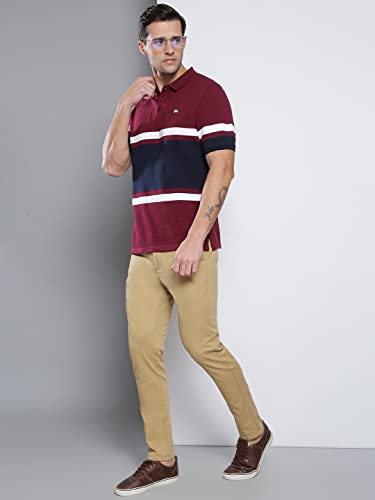 Image of Dennis Lingo Men's Cotton Solid Slim Fit T-Shirt