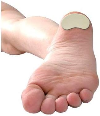 Moleskin Ball of Foot Pads, Kidney Shaped, 100 Metatarsal Pads per Order (3 1/2" Wide)