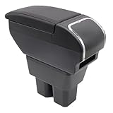 Schnelle Montage: Unsere Armlehnenbox lässt sich dank elastischer Gurte sicher und einfach an Ihrer Mittelkonsole befestigen.