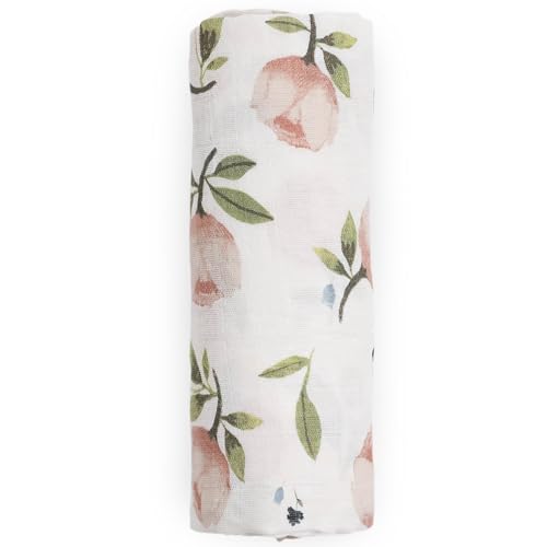 Image of Little Unicorn Muslin Swaddle Blanket for Newborns & Infants | Soft & Breathable Fabric | Baby Blanket for Swaddling, Nursing, Shower Gifts (Watercolor Floret)