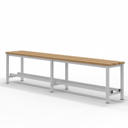 Spacio Banco de Madera Norrköping Estilo nórdico para Uso Profesional o en hogar, para vestuarios, habitación, decoración Incluso Exterior. Bancada para Personas en Madera. (2 Metros)