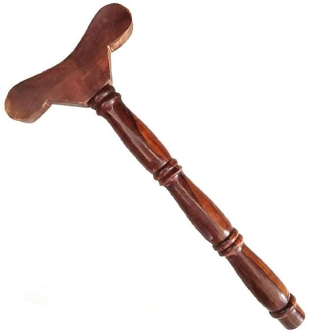 Majestic Mart Wooden Danda, teki T Shaped Yoga Danda, Mala jaap Hand Stand, Meditation Stick, Wooden Staff, Traditional, Indian Stick Used by Rishi Yogi for Meditation Practices-image-45