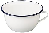 gmundner-keramik nachttopf Herkunftsland: Spanien IBILI Nachttopf Blanca 3,5 l aus emailliertem Stahl in weiß/blau, 24 x 24 x 12 cm