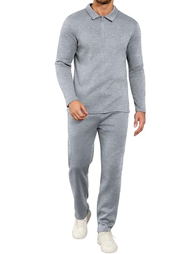 Uni Clau Men's Casual Tracksuit - 21% Off Athletic Sweatsuit Set