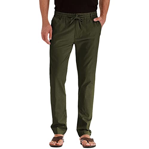 Pantalon stretch élégant pour homme coupe droite confortable couleur unie noir