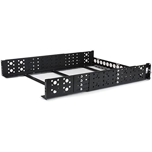 StarTech.com 2U Universal Rack Mount Rails - for 19in Server Rack Enclosure or Cabinet - Adjustable A/V Rack Rails (UNIRAILS2U)