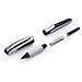 Schneider Ray Cartridge Rollerball Pen M (Medium), Refillable, Dark Blue/Light Gray Barrel, Royal Blue Erasable Ink Cartridge, Pack of 1 Pen (187803)