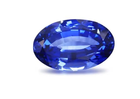 Image of Real Blue Sapphire Stone Original Certified Natural Indraneelam Nilmani Stone A1 Grade Genuine Rashi Ratan Neelam Gems Perfect Oval Shape Nilam नीलम रत्न ओरिजिनल सीलोन नीलमणि रत्न सर्टिफाइड