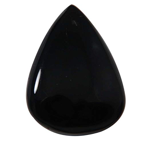 Onyx noir en poire de 37,25 cts Mc62-B08537XSDD pour création de bijoux