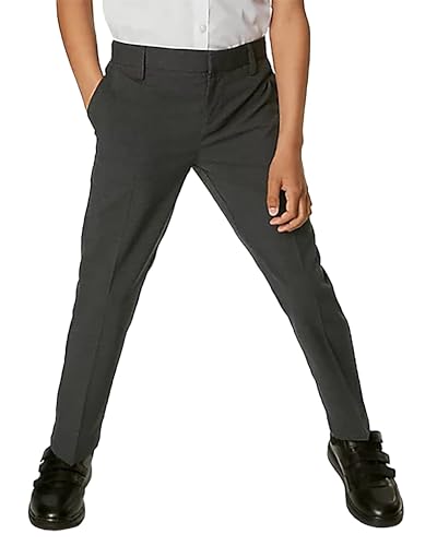 Boys Dress Pants Elastic Waist School Uniform Pants for Boys Size 2-20