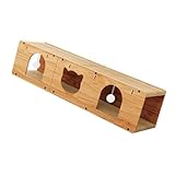 Bothyi Cat Tunnel Scratcher Cat Furniture Protection Sturdy with Ball Multipurpose Scratching Pad Interactive Toy, L