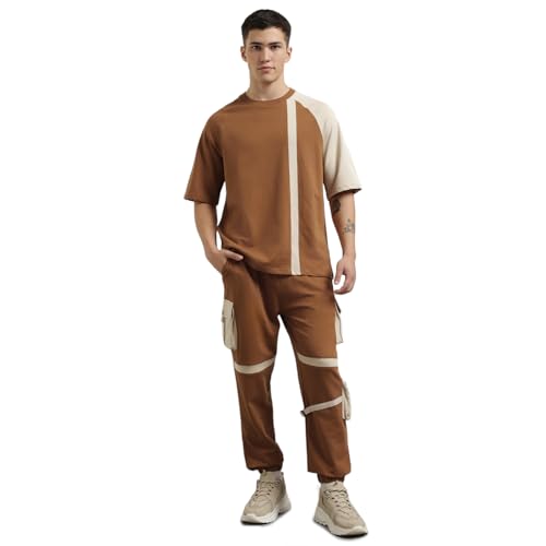 Image of NOBERO Mens Cotton Blend Striped Co-Ord Sets