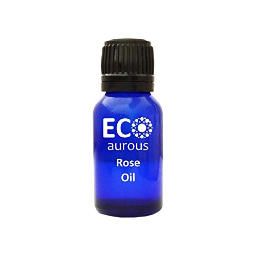 Rose Oil (Rosa) 100% Natural, Organic, Vegan & Cruelty Free Rose Essential Oil | Rose Flower Oil | Rose Petal Oil | Pure Rose Oil by Eco Aurous (15ml (0.50oz))