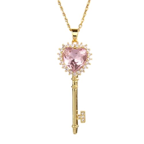 Collier pendentif clé cœur argent 925 véritable d'exception