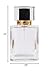 SCOLAND 50ml Square Glass Perfume Bottle Clear Spray Bottles Packaging Bottle Refillable Atomizer Travel Cosmetic Container High Grade (Black)