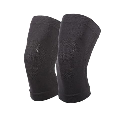 FDJZKFDU Knee Pads 1Pair Ultra Thin Knee Support Brace Sports Knee Pads Gym Running Knee Protector(Black,XL)
