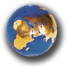 1/2” Golden Earth Marble
