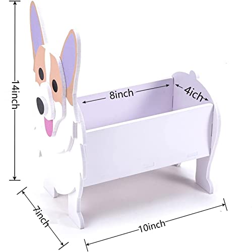 Cute Dog Flower Planter Plant, PVC Animal Plant Pots Garden Planters for Succulent Small Gifts Dog Planter - Image 2