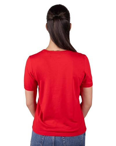 CALLURIC - Camisetas Manga Corta Mujer – algodón orgánico Suaves y cómodas para el día a día, Transpirables y sostenibles–Ideales para Verano, otoño y como Fondo de Armario, en 7 Colores